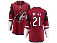 Women's Derek Stepan Breakaway Burgundy Red Home NHL Jersey Arizona Coyotes #21