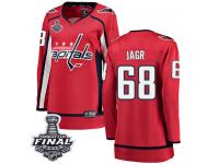 Women's Fanatics Branded Washington Capitals #68 Jaromir Jagr Red Home Breakaway 2018 Stanley Cup Final NHL Jersey