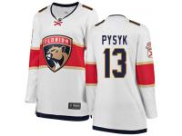 Women's Florida Panthers #13 Mark Pysyk White Away Breakaway NHL Jersey