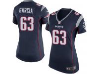Women's Game Antonio Garcia #63 Nike Navy Blue Home Jersey - NFL New England Patriots