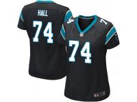 Women's Game Daeshon Hall #74 Nike Black Home Jersey - NFL Carolina Panthers