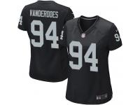 Women's Game Eddie Vanderdoes #94 Nike Black Home Jersey - NFL Oakland Raiders