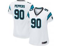 Women's Game Julius Peppers #90 Nike White Road Jersey - NFL Carolina Panthers