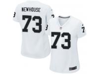 Women's Game Marshall Newhouse #73 Nike White Road Jersey - NFL Oakland Raiders