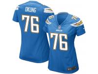 Women's Game Russell Okung #76 Nike Electric Blue Alternate Jersey - NFL Los Angeles Chargers