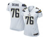 Women's Game Russell Okung #76 Nike White Road Jersey - NFL Los Angeles Chargers