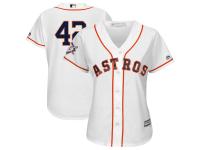 Women's Houston Astros Majestic White 2018 Jackie Robinson Day Official Cool Base Jersey