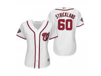 Women's Hunter Strickland Washington Nationals White 2019 World Series Cool Base Jersey