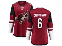 Women's Jakob Chychrun Breakaway Burgundy Red Home NHL Jersey Arizona Coyotes #6