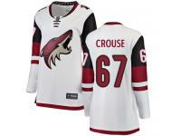 Women's Lawson Crouse Breakaway White Away NHL Jersey Arizona Coyotes #67