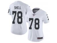 Women's Limited Art Shell #78 Nike White Road Jersey - NFL Oakland Raiders Vapor Untouchable