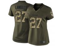 Women's Limited Brendan Langley #27 Nike Green Jersey - NFL Denver Broncos Salute to Service