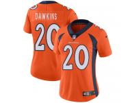 Women's Limited Brian Dawkins #20 Nike Orange Home Jersey - NFL Denver Broncos Vapor Untouchable