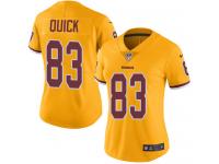 Women's Limited Brian Quick #83 Nike Gold Jersey - NFL Washington Redskins Rush