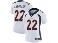 Women's Limited C.J. Anderson #22 Nike White Road Jersey - NFL Denver Broncos Vapor Untouchable