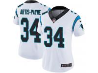 Women's Limited Cameron Artis-Payne #34 Nike White Road Jersey - NFL Carolina Panthers Vapor Untouchable