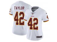 Women's Limited Charley Taylor #42 Nike White Road Jersey - NFL Washington Redskins Vapor Untouchable