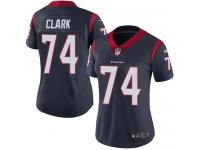Women's Limited Chris Clark #74 Nike Navy Blue Home Jersey - NFL Houston Texans Vapor Untouchable