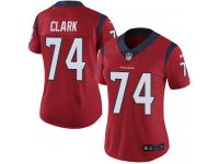 Women's Limited Chris Clark #74 Nike Red Alternate Jersey - NFL Houston Texans Vapor Untouchable
