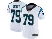 Women's Limited Chris Scott #79 Nike White Road Jersey - NFL Carolina Panthers Vapor Untouchable