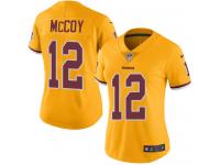 Women's Limited Colt McCoy #12 Nike Gold Jersey - NFL Washington Redskins Rush