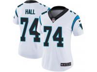 Women's Limited Daeshon Hall #74 Nike White Road Jersey - NFL Carolina Panthers Vapor Untouchable