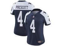 Women's Limited Dak Prescott #4 Nike Navy Blue Alternate Jersey - NFL Dallas Cowboys Vapor Untouchable Throwback