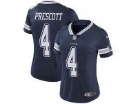 Women's Limited Dak Prescott #4 Nike Navy Blue Home Jersey - NFL Dallas Cowboys Vapor Untouchable