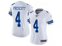 Women's Limited Dak Prescott #4 Nike White Road Jersey - NFL Dallas Cowboys Vapor Untouchable