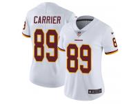 Women's Limited Derek Carrier #89 Nike White Road Jersey - NFL Washington Redskins Vapor Untouchable