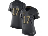 Women's Limited Doug Williams #17 Nike Black Jersey - NFL Washington Redskins 2016 Salute to Service