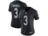 Women's Limited E. J. Manuel #3 Nike Black Home Jersey - NFL Oakland Raiders Vapor Untouchable