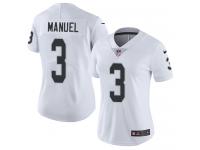 Women's Limited E. J. Manuel #3 Nike White Road Jersey - NFL Oakland Raiders Vapor Untouchable