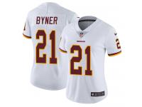 Women's Limited Earnest Byner #21 Nike White Road Jersey - NFL Washington Redskins Vapor Untouchable