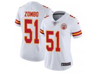 Women's Limited Frank Zombo #51 Nike White Road Jersey - NFL Kansas City Chiefs Vapor Untouchable
