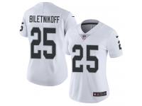 Women's Limited Fred Biletnikoff #25 Nike White Road Jersey - NFL Oakland Raiders Vapor Untouchable