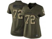 Women's Limited Garett Bolles #72 Nike Green Jersey - NFL Denver Broncos Salute to Service