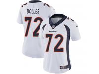 Women's Limited Garett Bolles #72 Nike White Road Jersey - NFL Denver Broncos Vapor Untouchable