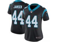 Women's Limited J.J. Jansen #44 Nike Black Home Jersey - NFL Carolina Panthers Vapor Untouchable