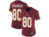 Women's Limited Jamison Crowder #80 Nike Burgundy Red Home Jersey - NFL Washington Redskins Vapor