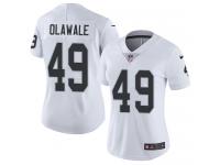 Women's Limited Jamize Olawale #49 Nike White Road Jersey - NFL Oakland Raiders Vapor Untouchable