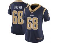 Women's Limited Jamon Brown #68 Nike Navy Blue Home Jersey - NFL Los Angeles Rams Vapor Untouchable