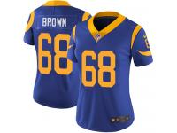 Women's Limited Jamon Brown #68 Nike Royal Blue Alternate Jersey - NFL Los Angeles Rams Vapor Untouchable