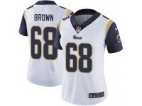 Women's Limited Jamon Brown #68 Nike White Road Jersey - NFL Los Angeles Rams Vapor Untouchable