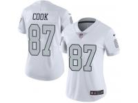 Women's Limited Jared Cook #87 Nike White Jersey - NFL Oakland Raiders Rush