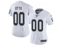 Women's Limited Jim Otto #00 Nike White Road Jersey - NFL Oakland Raiders Vapor Untouchable