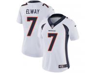 Women's Limited John Elway #7 Nike White Road Jersey - NFL Denver Broncos Vapor Untouchable