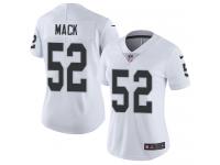 Women's Limited Khalil Mack #52 Nike White Road Jersey - NFL Oakland Raiders Vapor Untouchable
