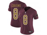 Women's Limited Kirk Cousins #8 80th Anniversary Nike Burgundy Red Alternate Jersey - NFL Washington