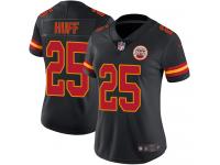 Women's Limited Marqueston Huff #25 Nike Black Jersey - NFL Kansas City Chiefs Rush